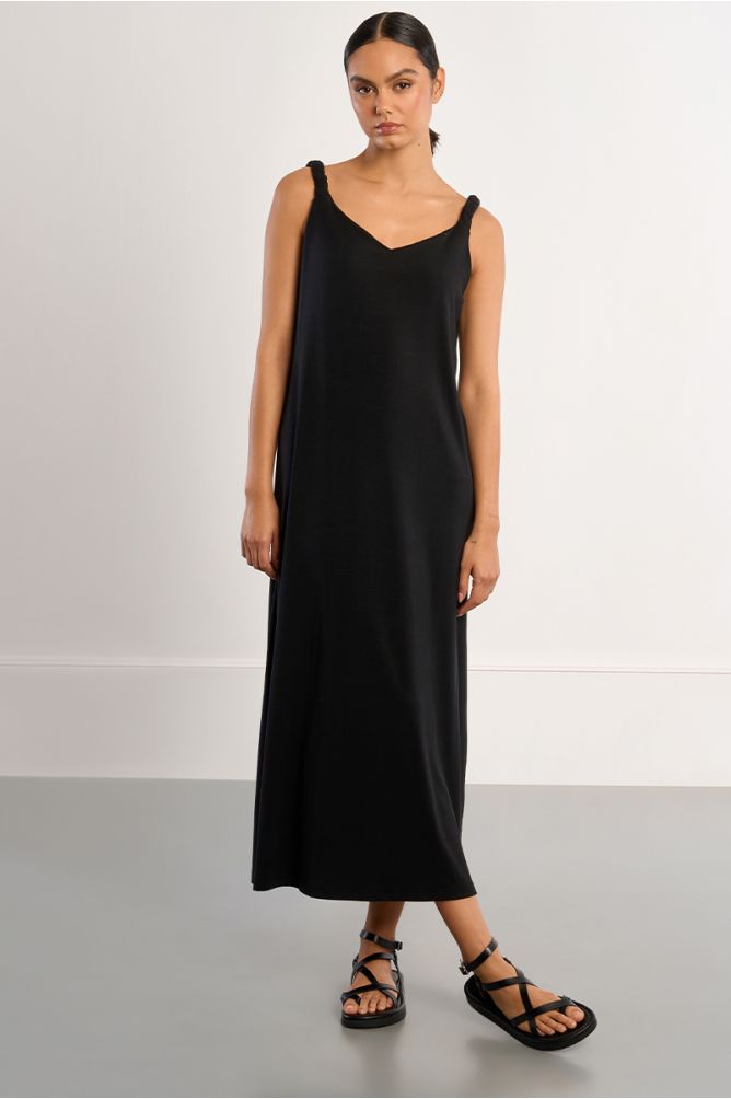 Vestido largo negro