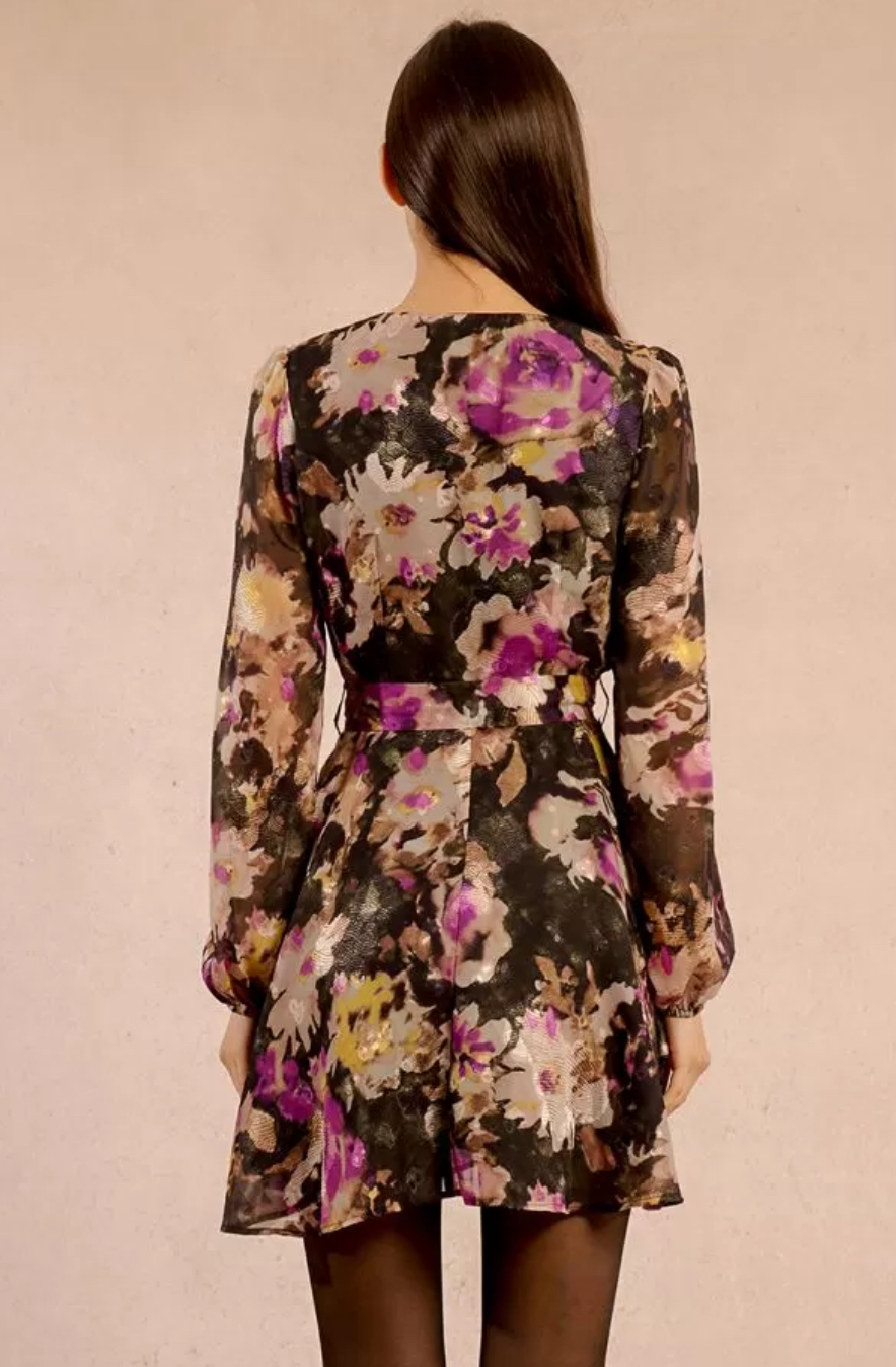 Vestido floral corto