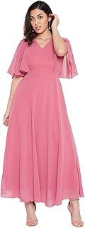 Elegant Pink Maxi Dress
