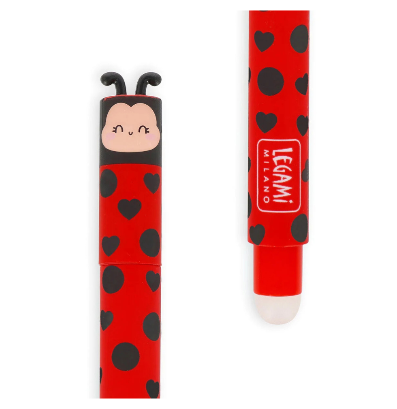 Legami Caneta Gel Apagável Joaninha “Get Lucky”