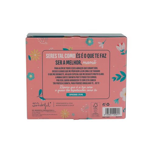 Caneca em Cerâmica Mr Wonderful - Por Esta Caneca Bebe Uma Supermãe