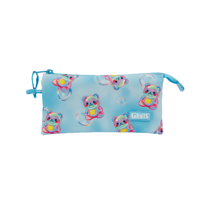 Mochila Prince Pop Bears + Estojo Triple + Lancheira Yummg