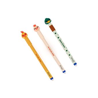 Caneta Apagável Mr Wonderful Bo-Bo Quinta: Galinha, Galo e Pato - 3 Unidades