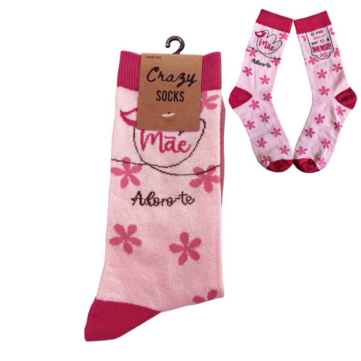Meias "Mãe adoro-te"
