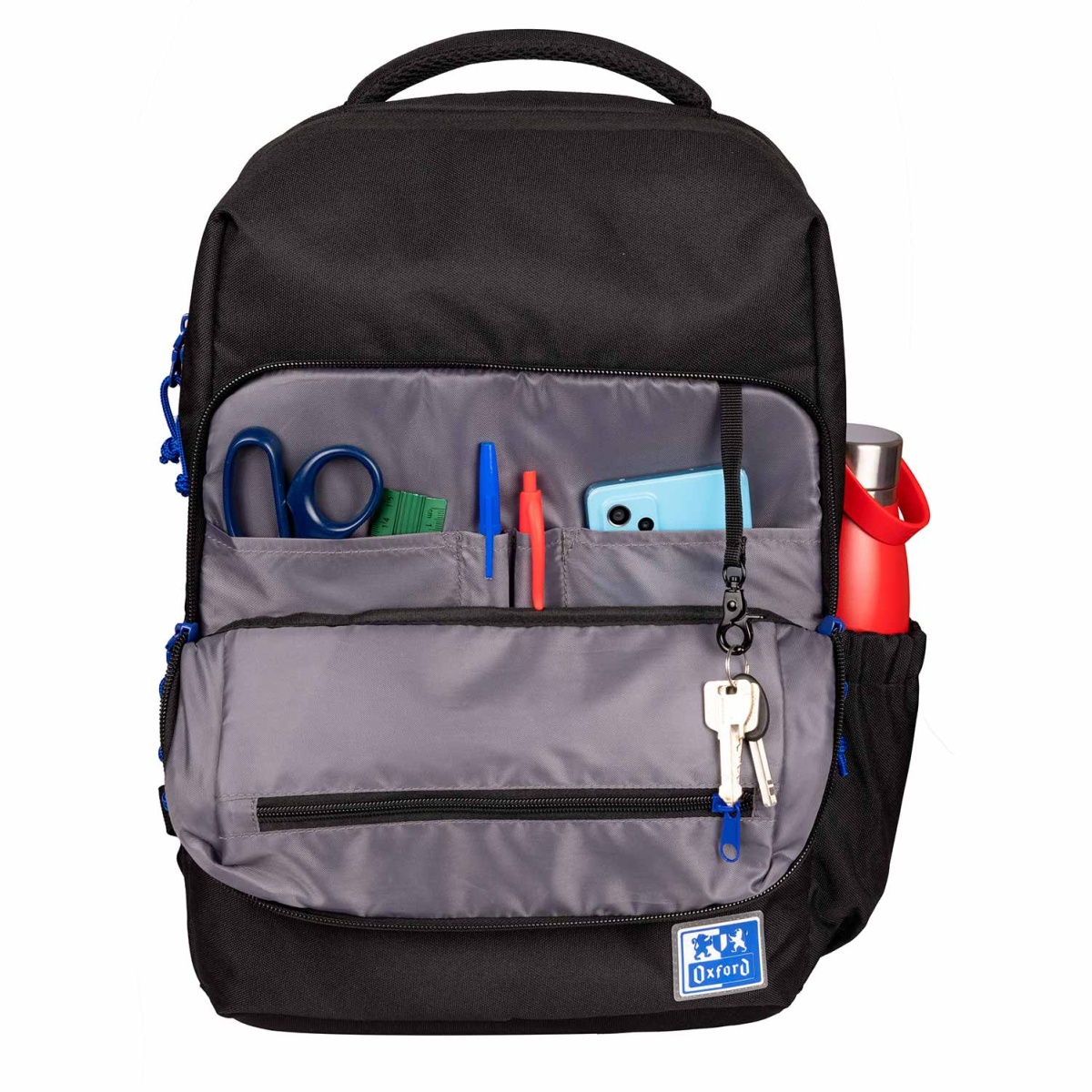Mochila OXFORD B-Ready preta 42x30x15cm