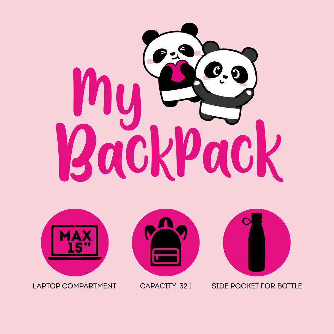 Mochila Legami - Panda Legami