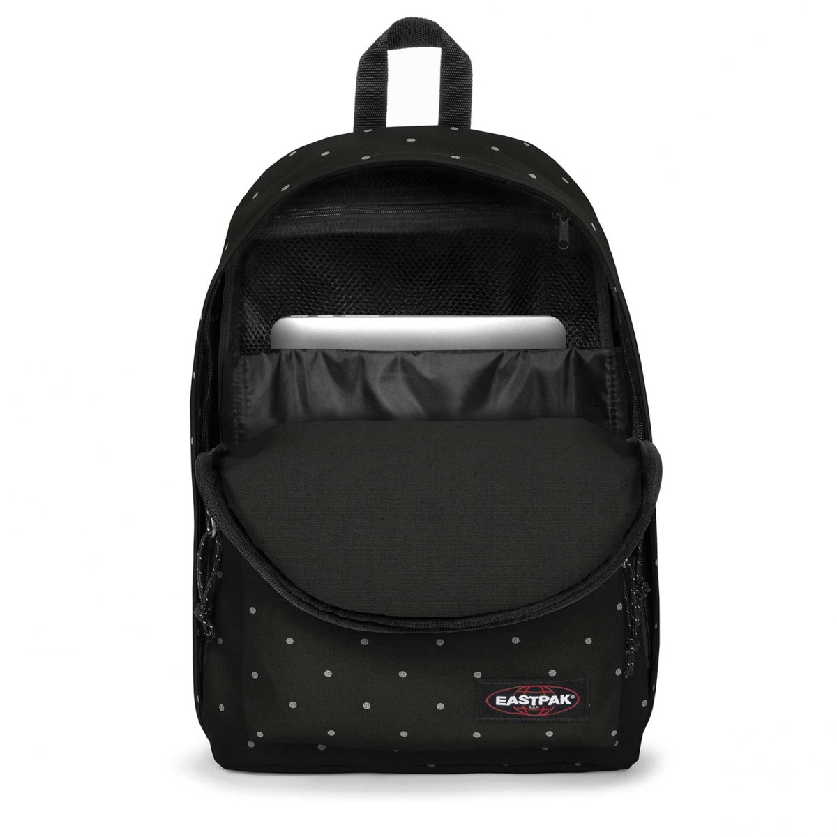 Mochila EASTPAK Out Of Office Dots Black Silver 44x29,5x22cm