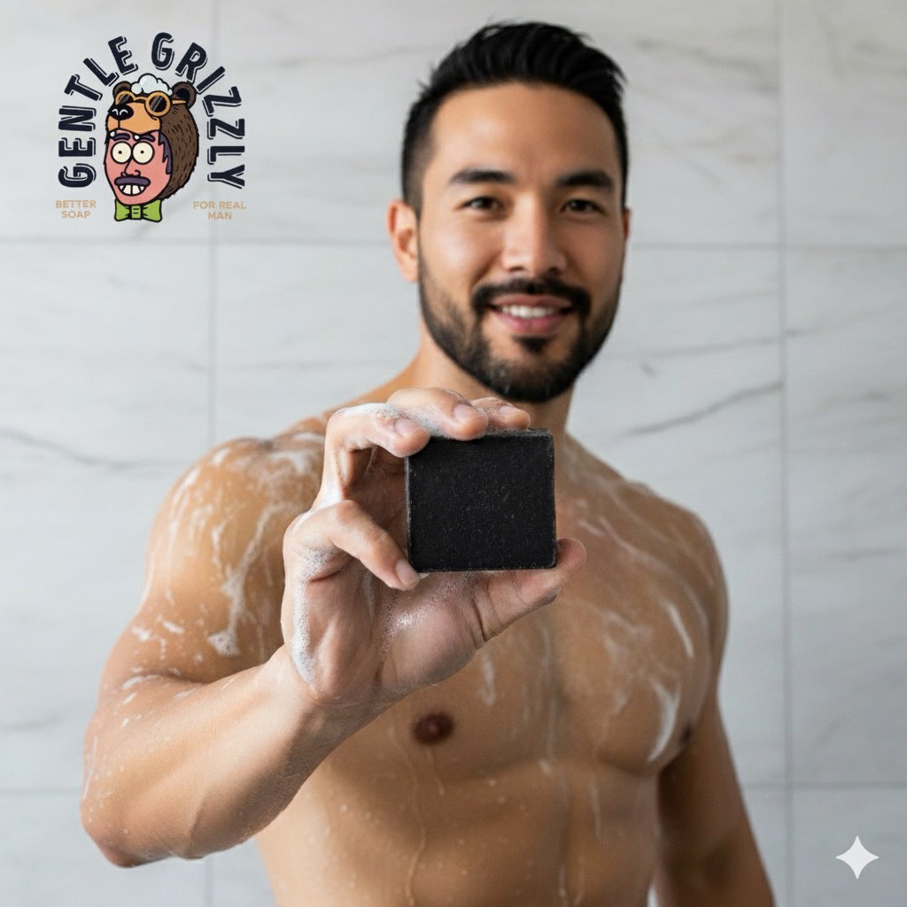 3x Gentle Grizzly Soap Bar: Tar and Timber