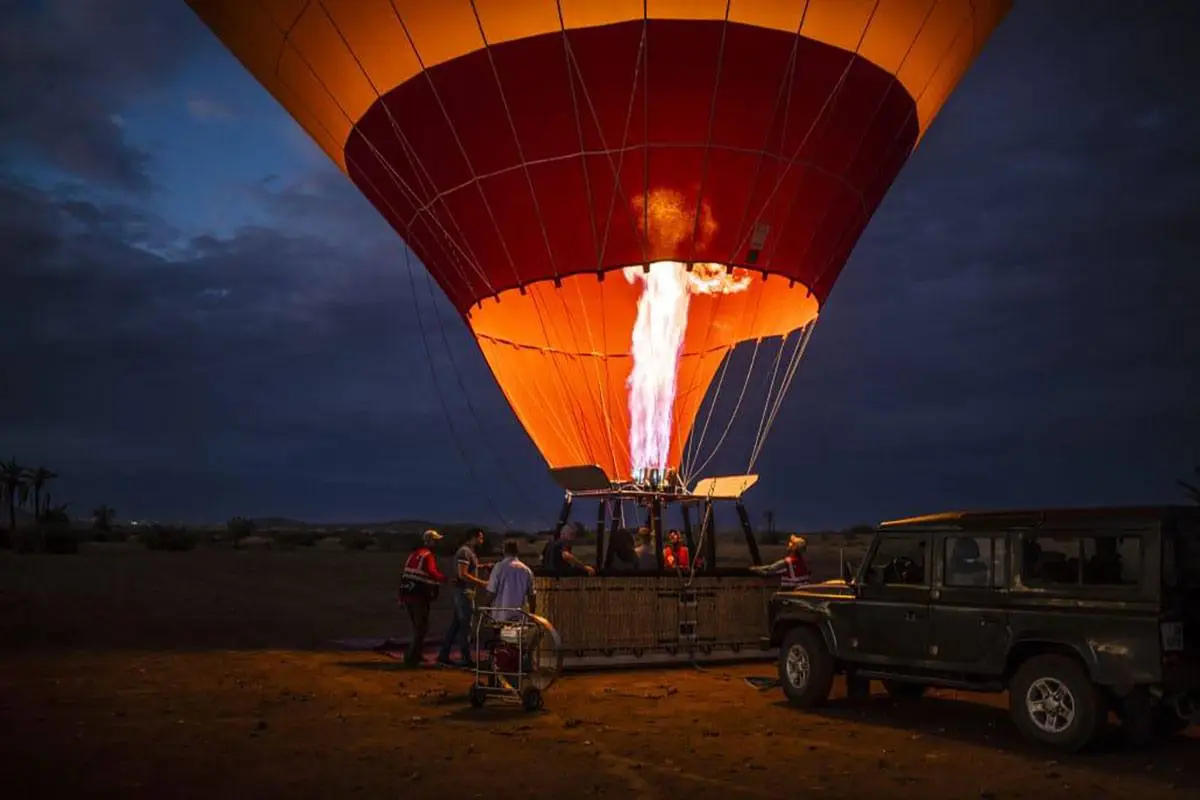 Hot air balloon in Agadir