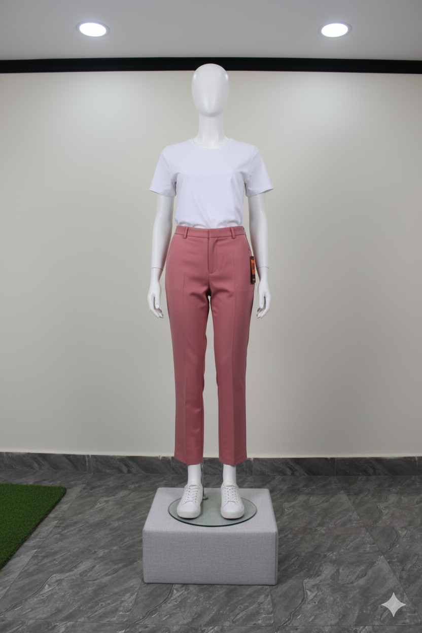 Pantalon rose pour femme