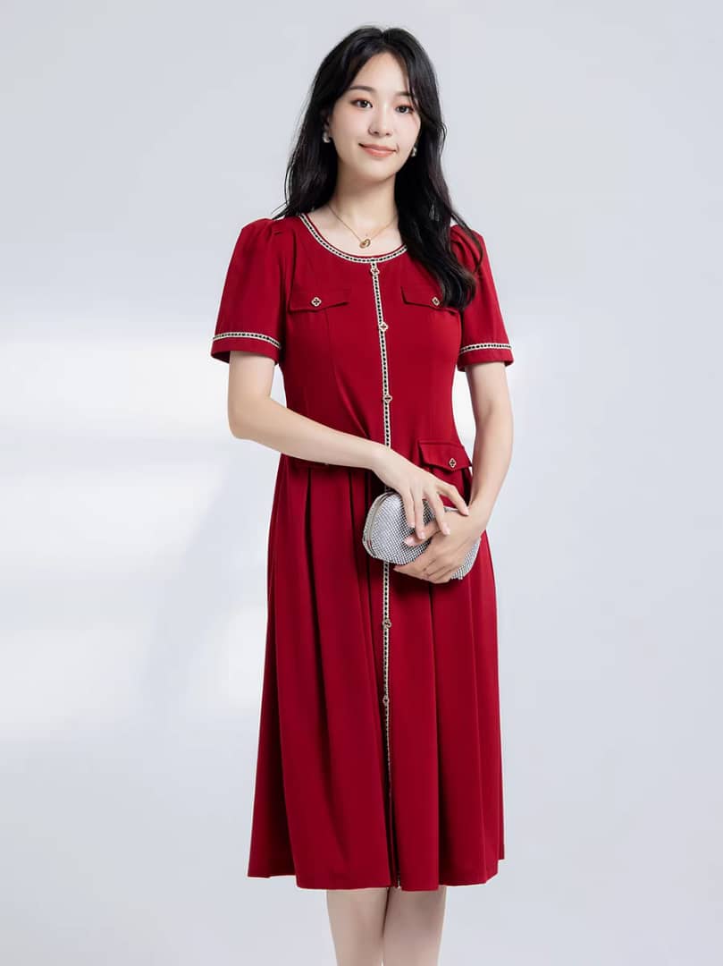 Robe élégante rouge