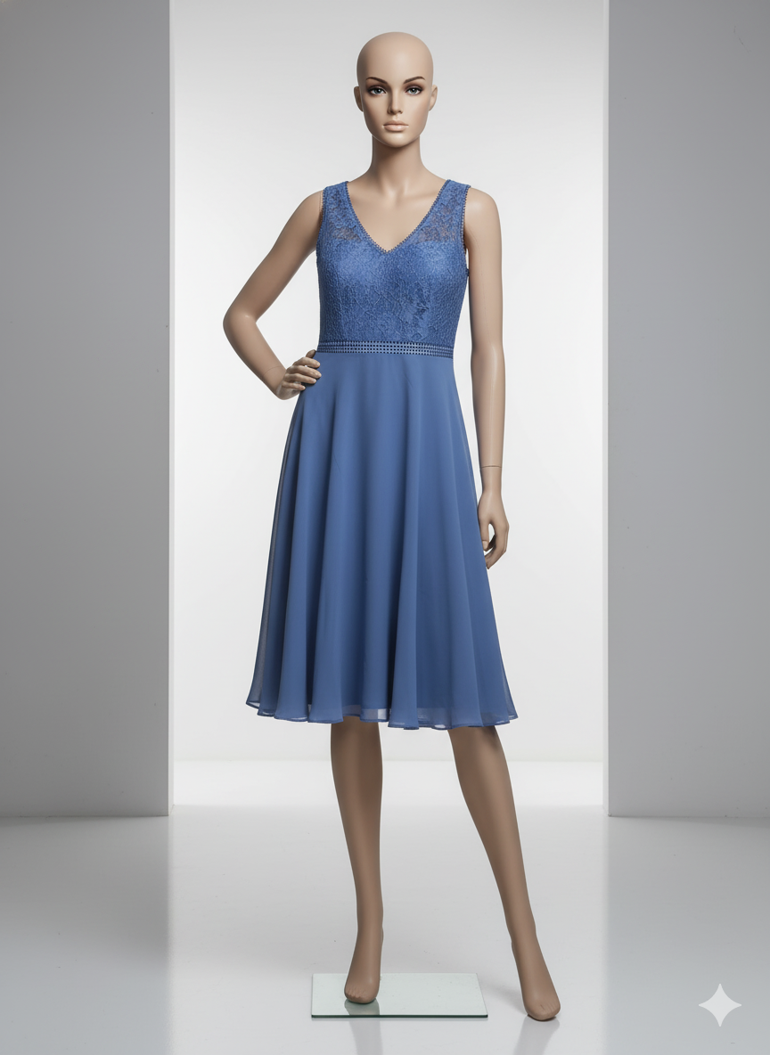 Robe de soirée bleue