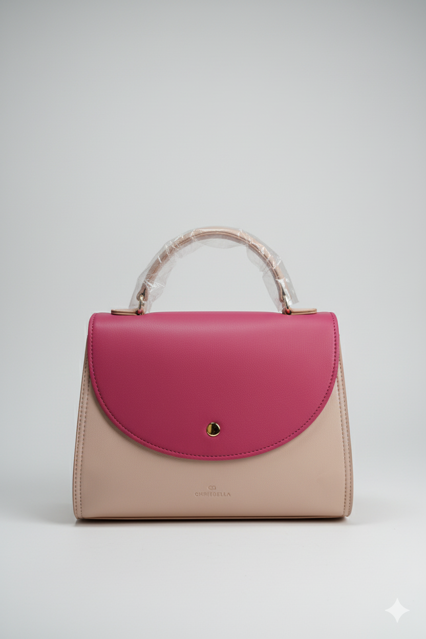 Sac à main bicolore