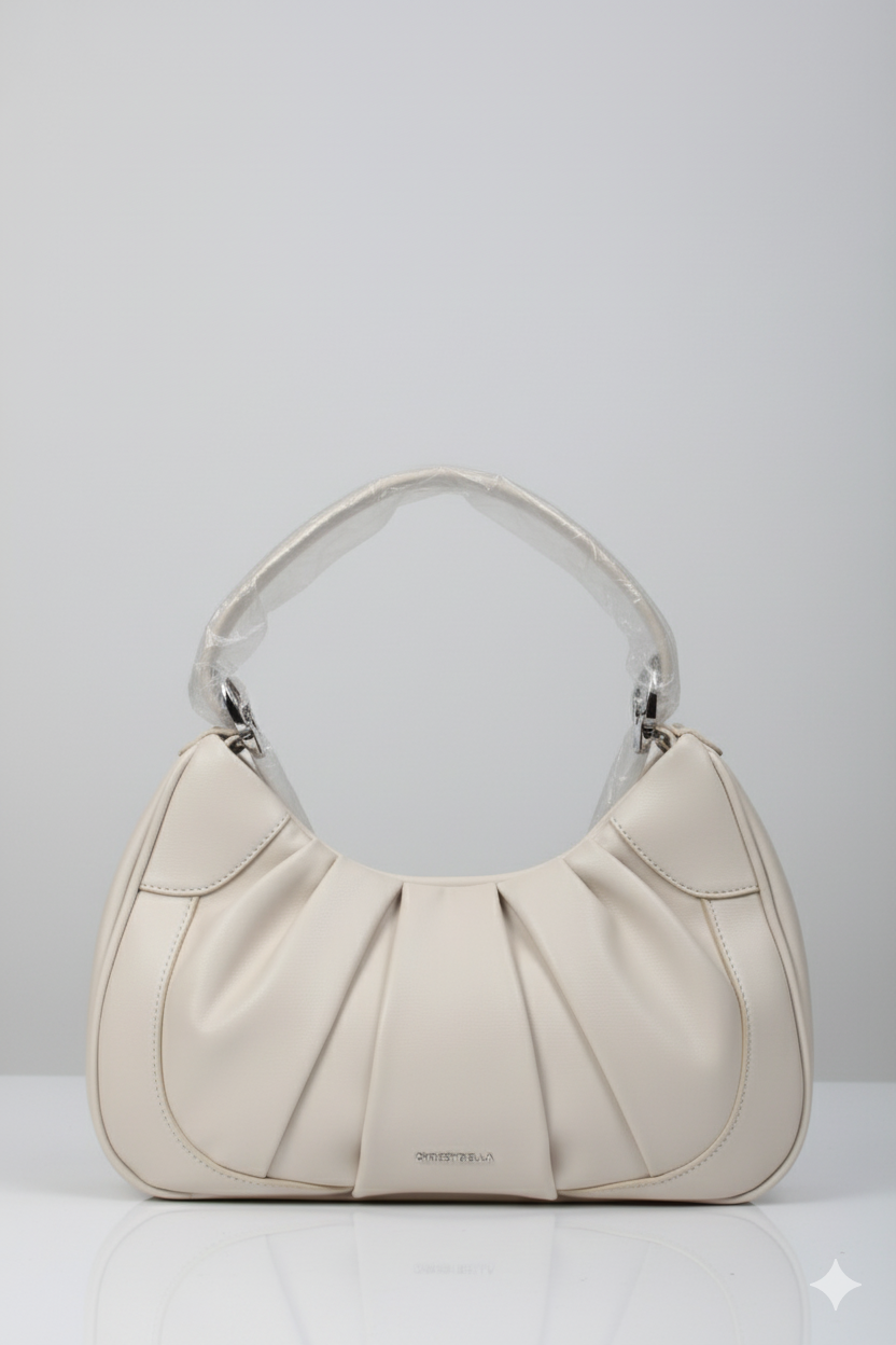 Sac à main en cuir blanc