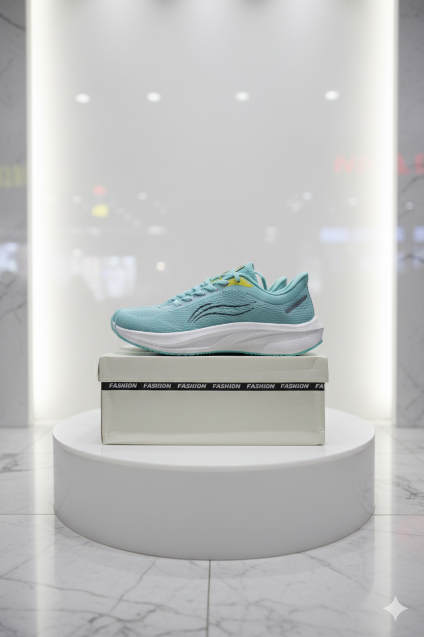 Chaussure de sport bleue