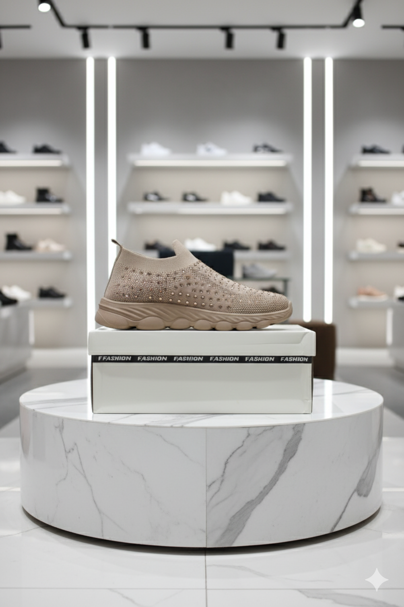 Chaussure confortable beige