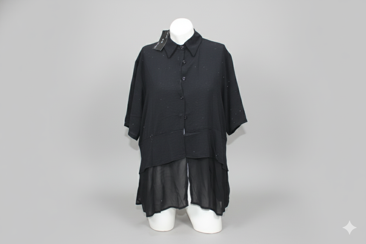 Haut noire pour femme