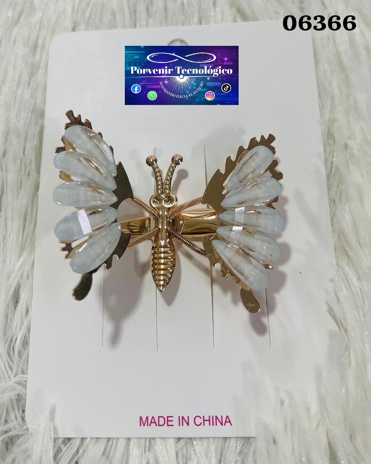 Broche de mariposa elegante - 06366