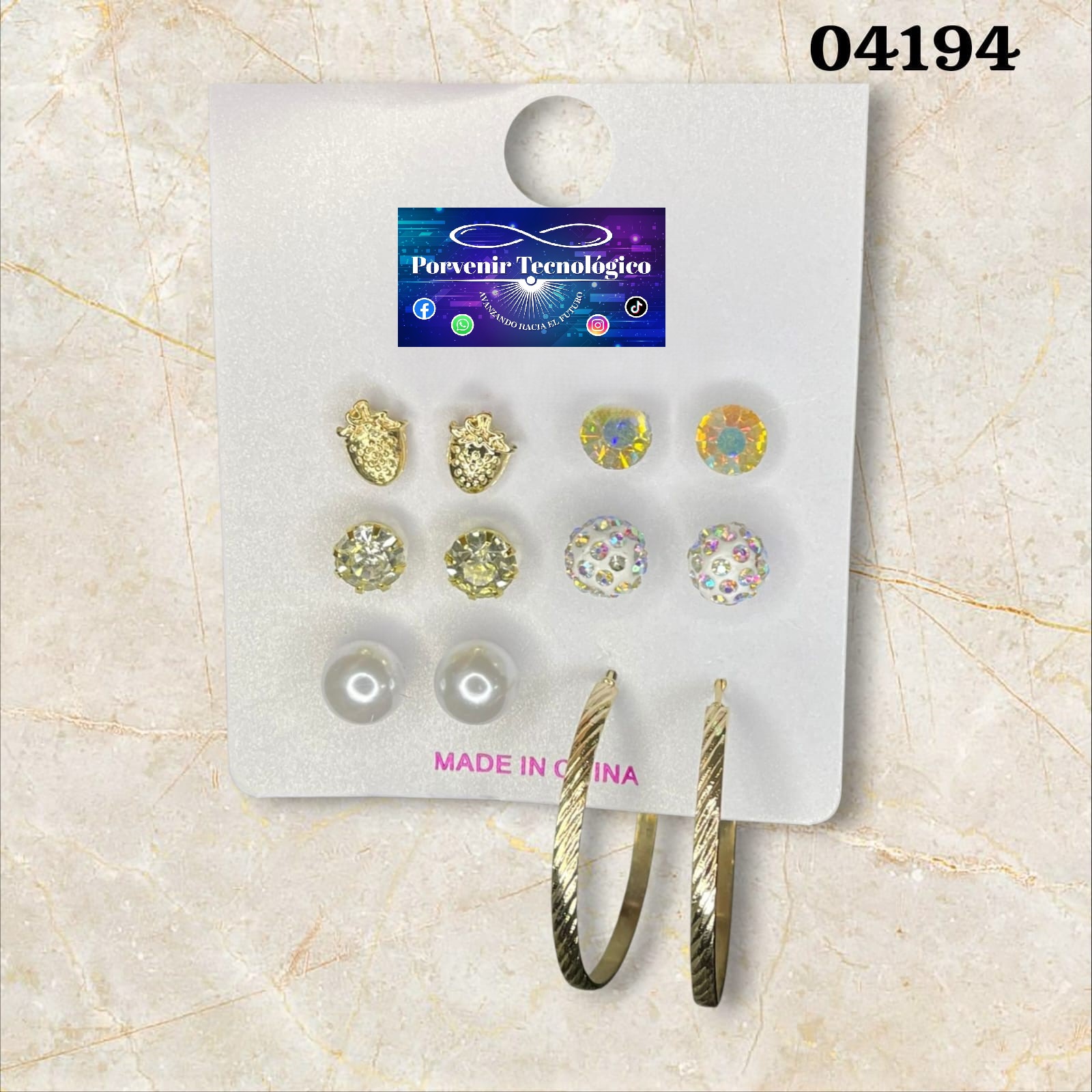 Set de pendientes variados - 04194