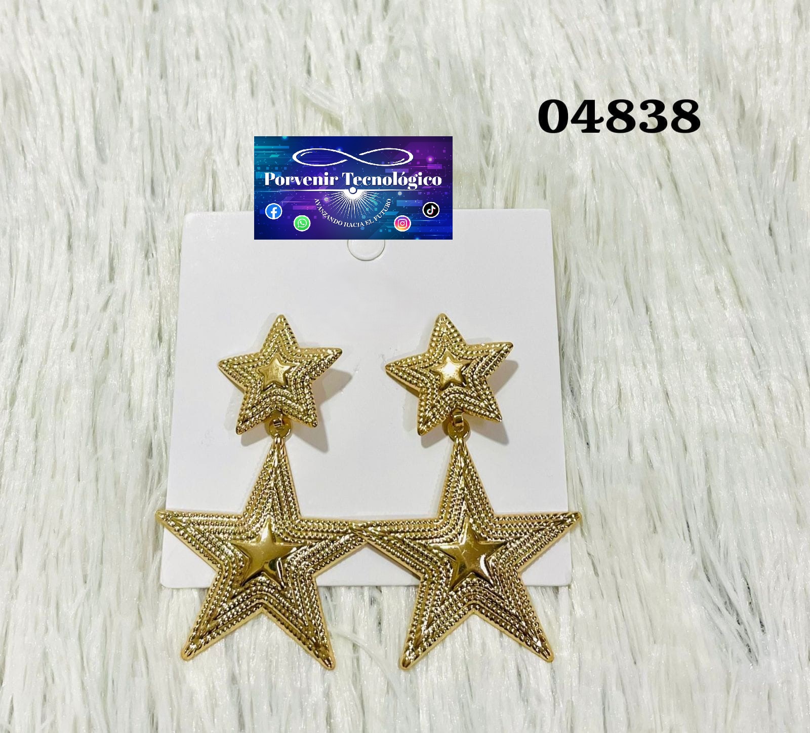 Aros estrellas doradas - 04838