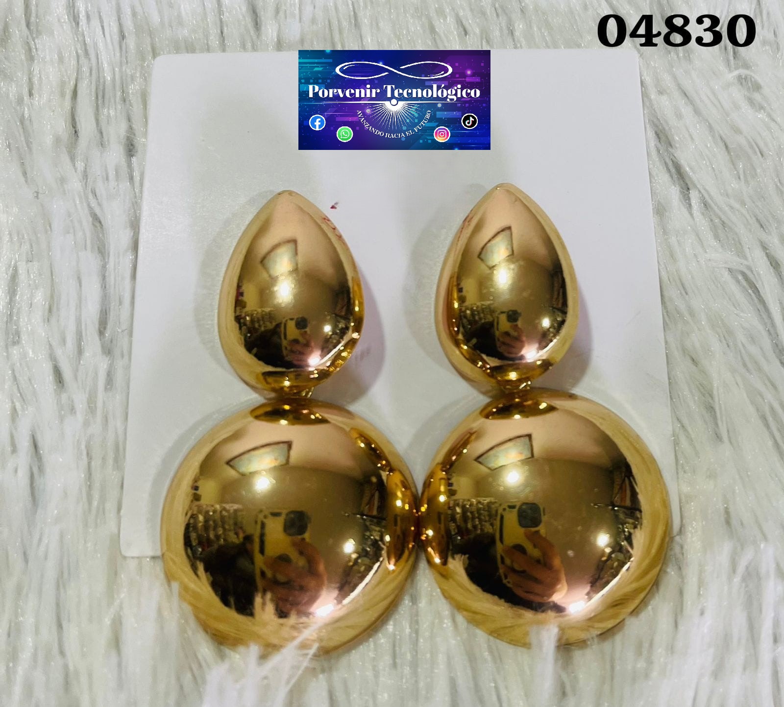 Aretes dorados - 04830