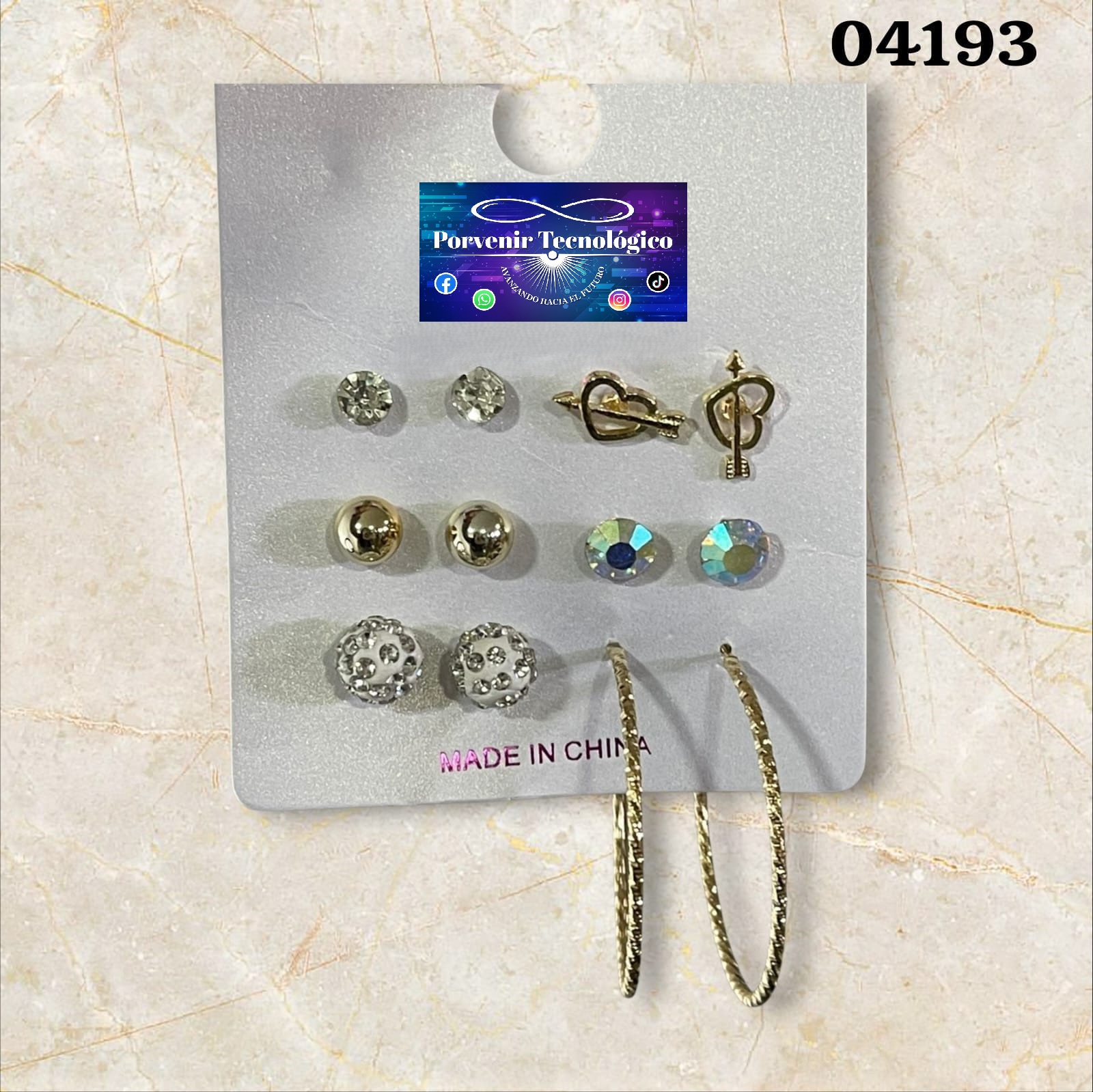 Set de aretes variados - 04193
