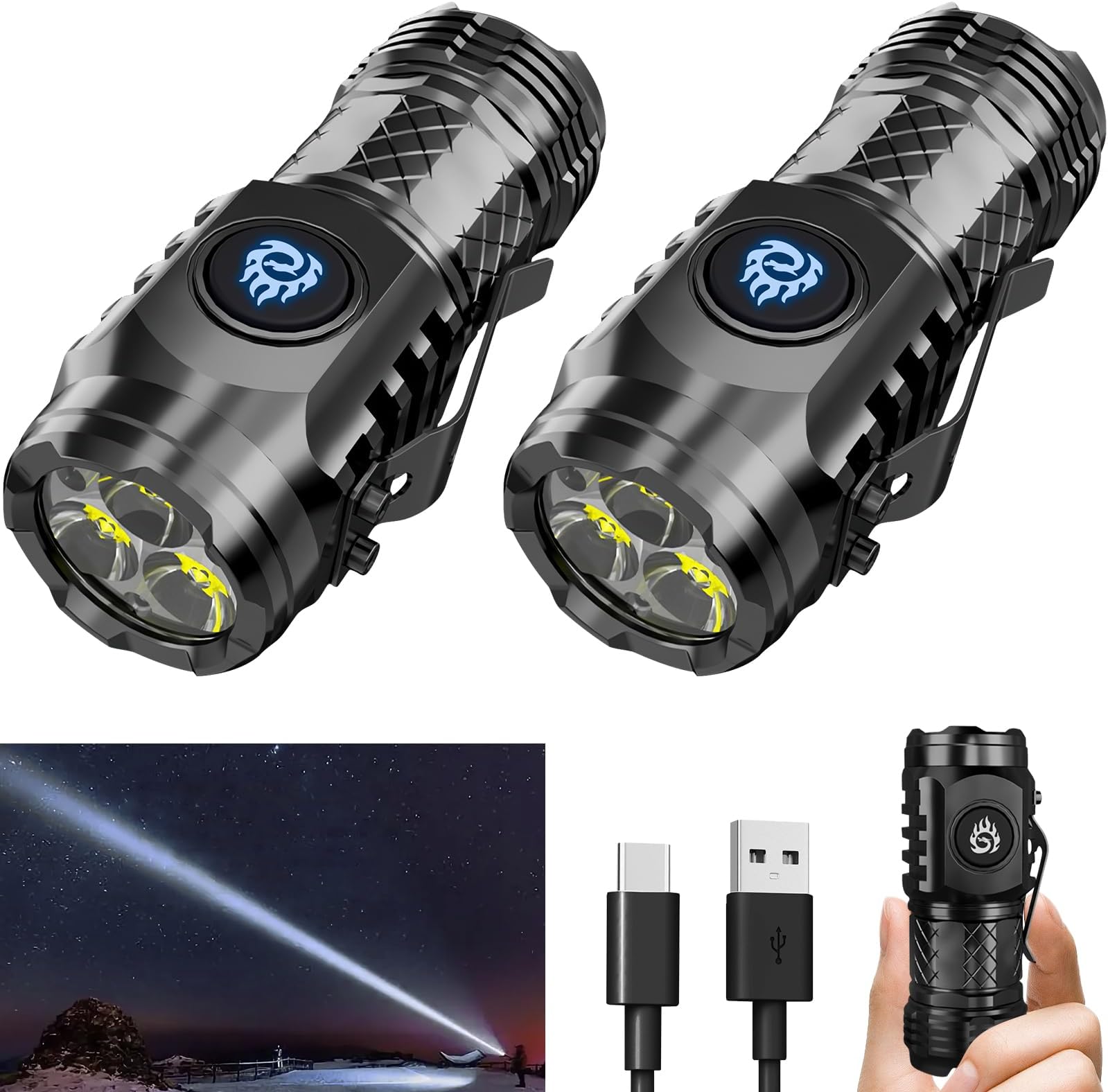 Linterna LED recargable