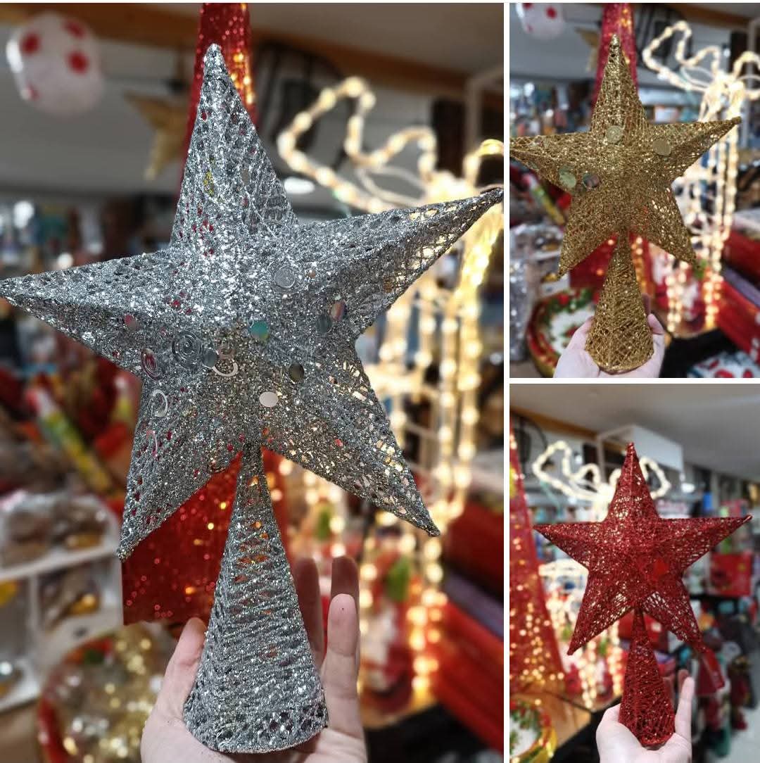 Estrella decorativa para árbol de Navidad