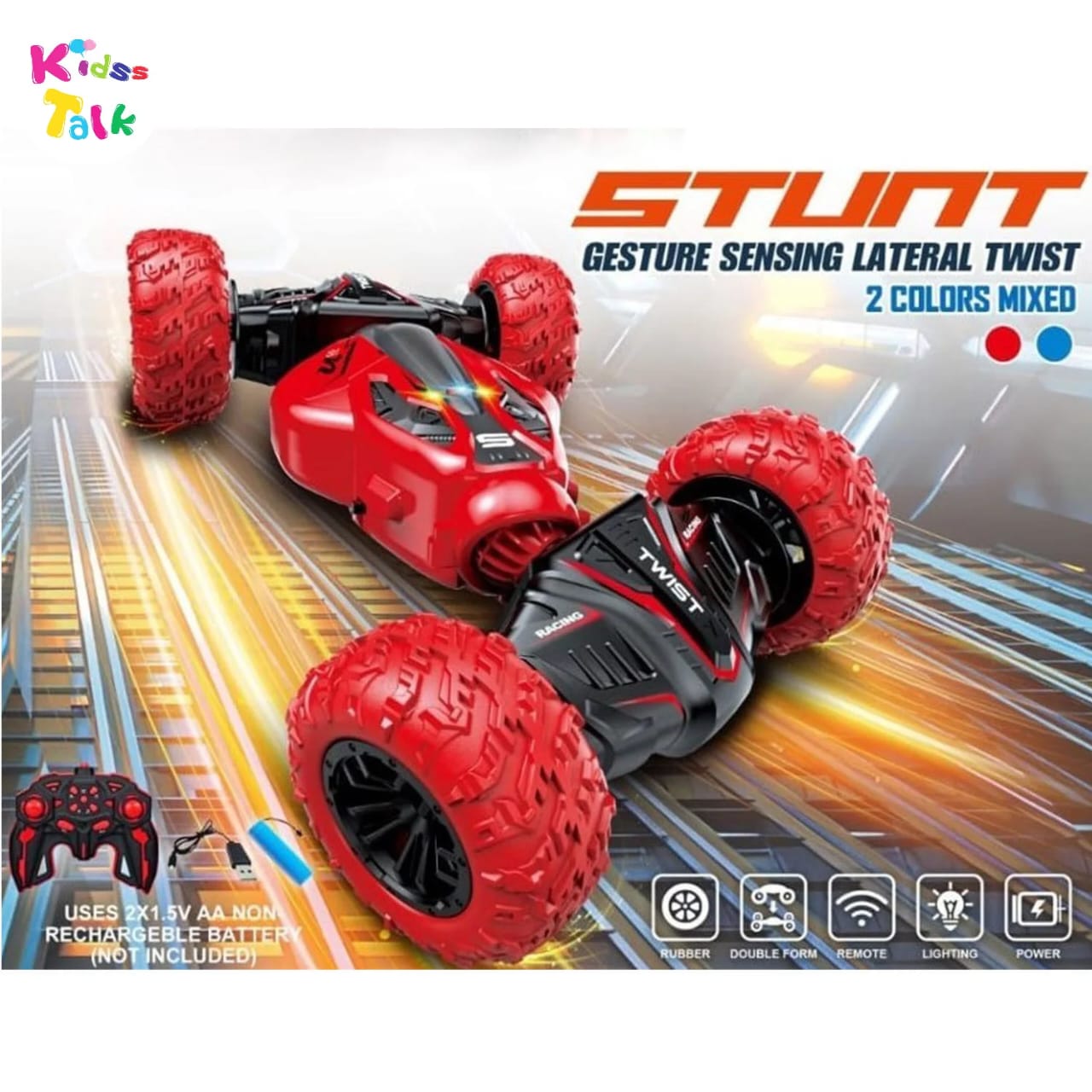 Coche acrobático controlado por control remoto