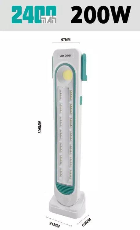 Lámpara recargable de 200W