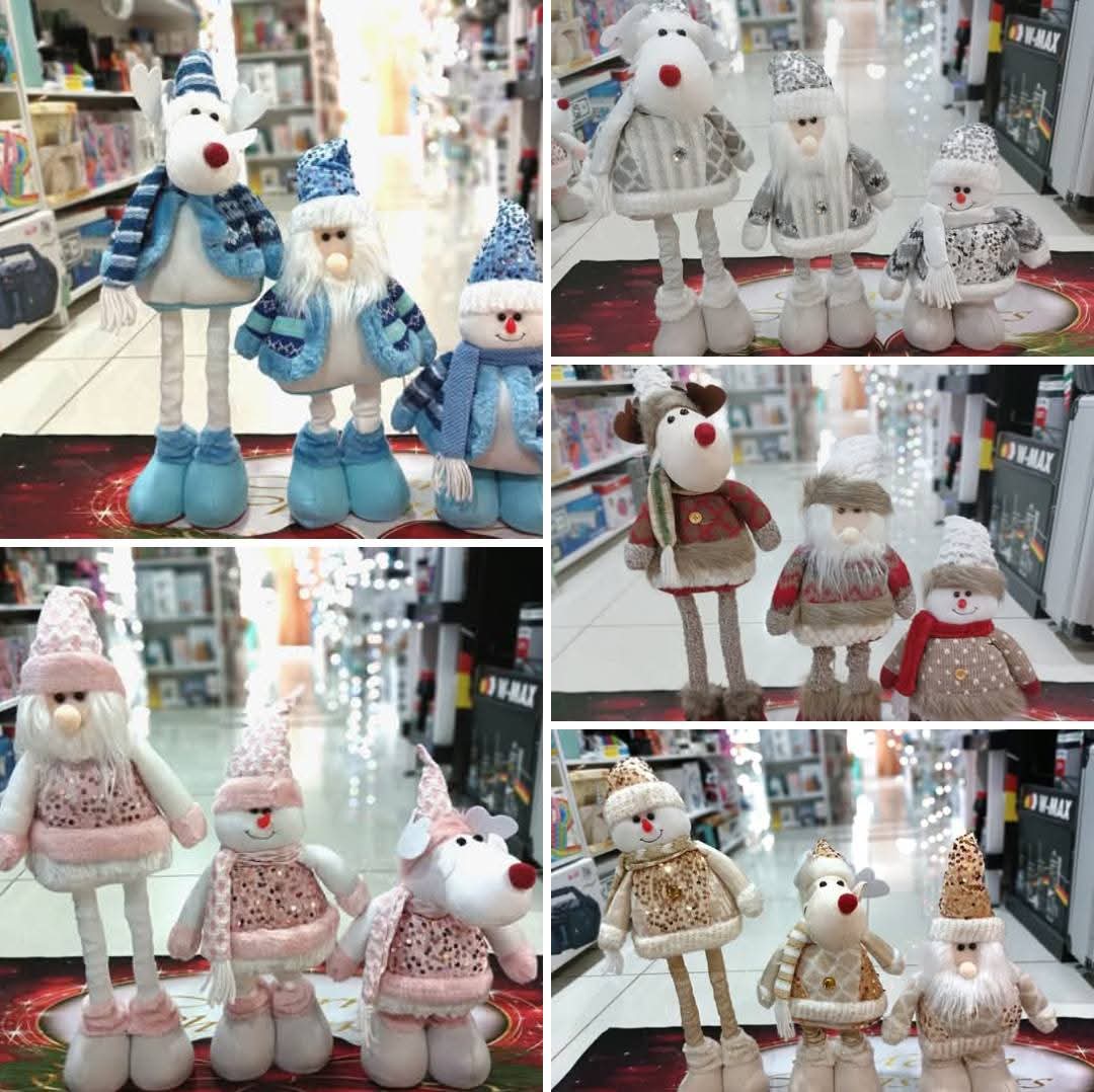 Muñecos patas largas navideños