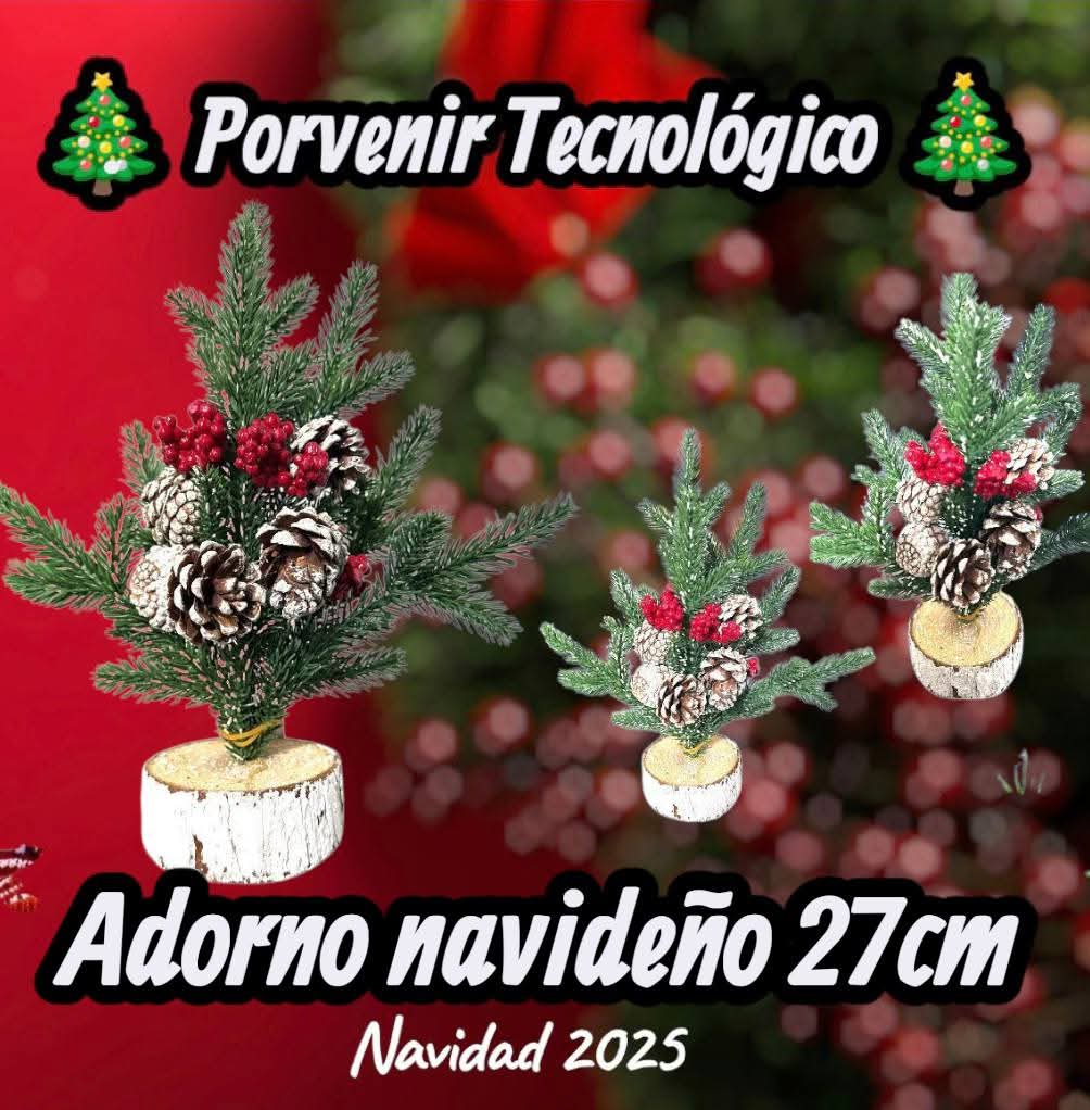Adorno navideño de 27 cm artificial