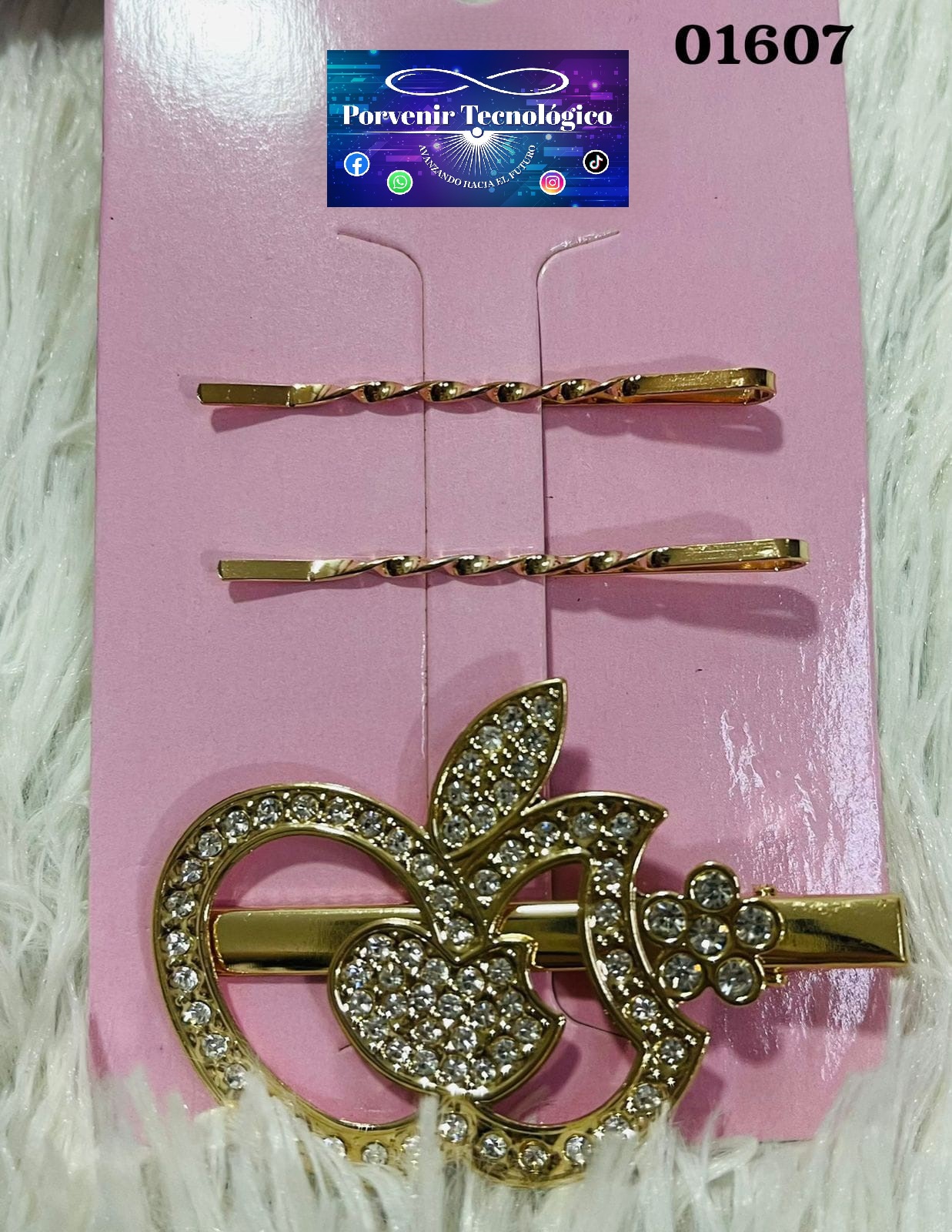 Set de pasadores dorados - 01607