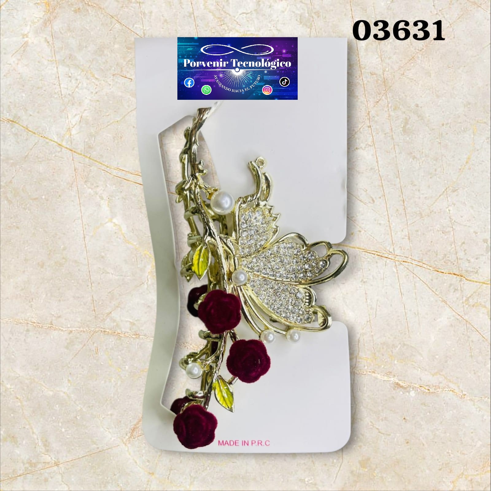 Broche de mariposa - 03431