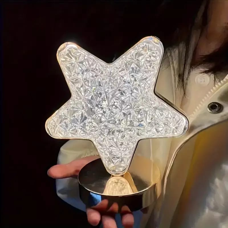 Lámpara estrella cristal