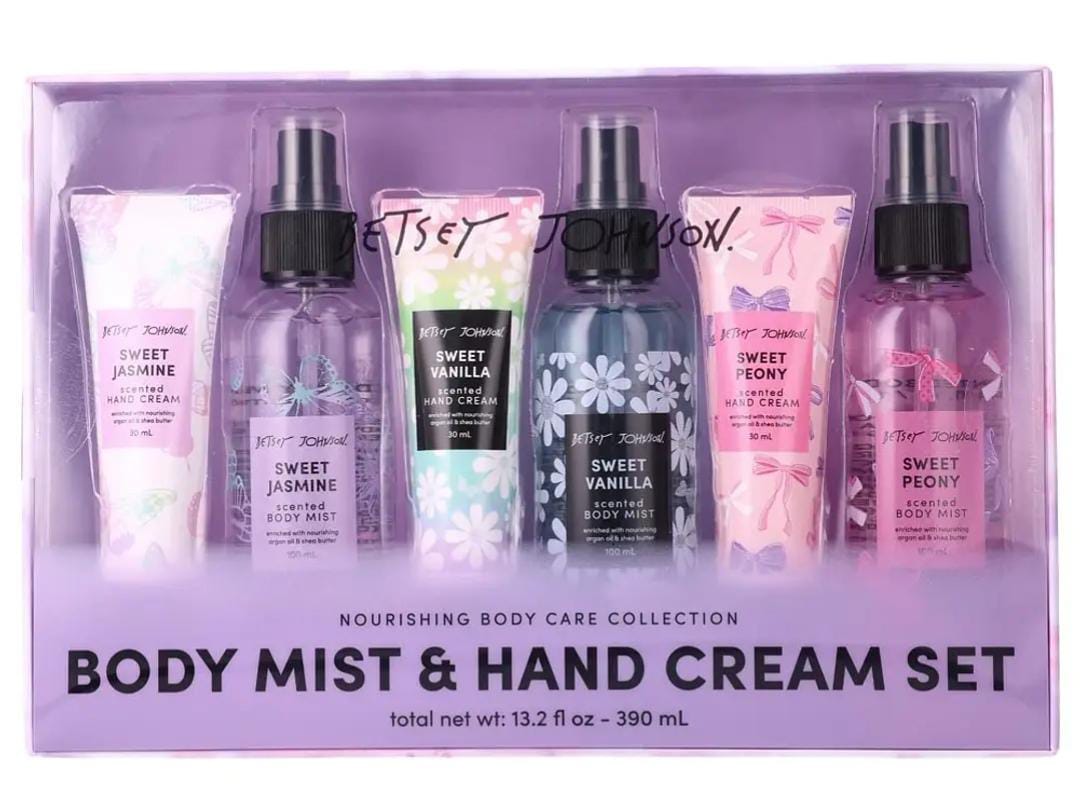 Set de crema de manos y spray corporal