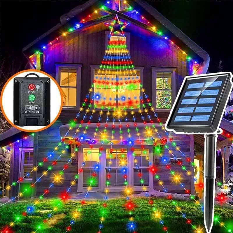 Luces navideñas solares
