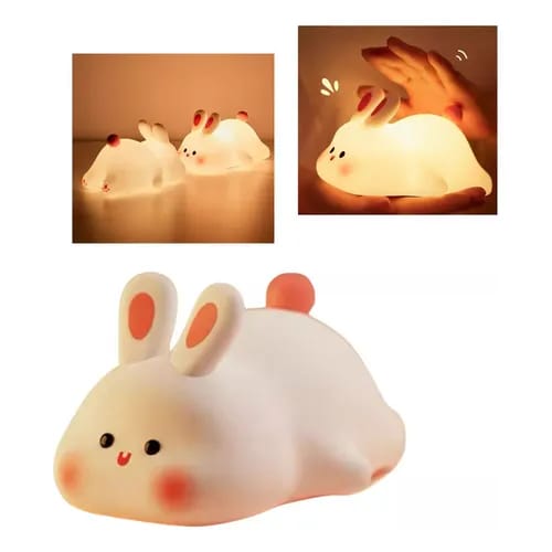 Lámpara de noche con forma de conejo