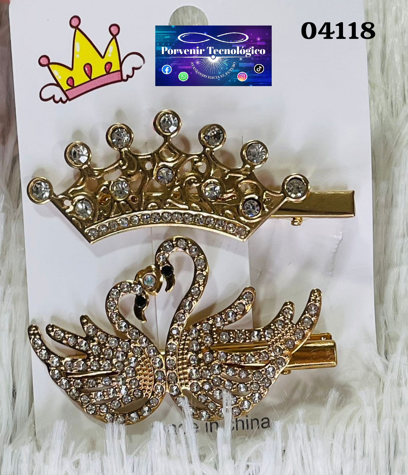 Set de broches dorados - 04118