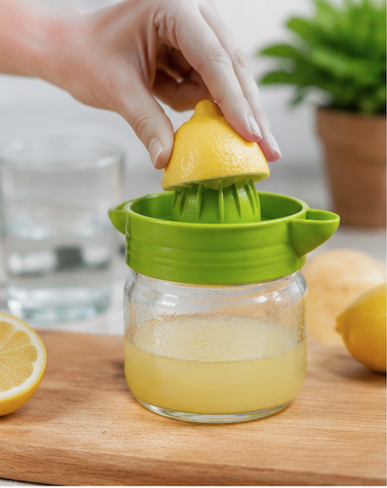 Exprimidor jugo con recipiente vidrio Exprimidor Manual de Limón