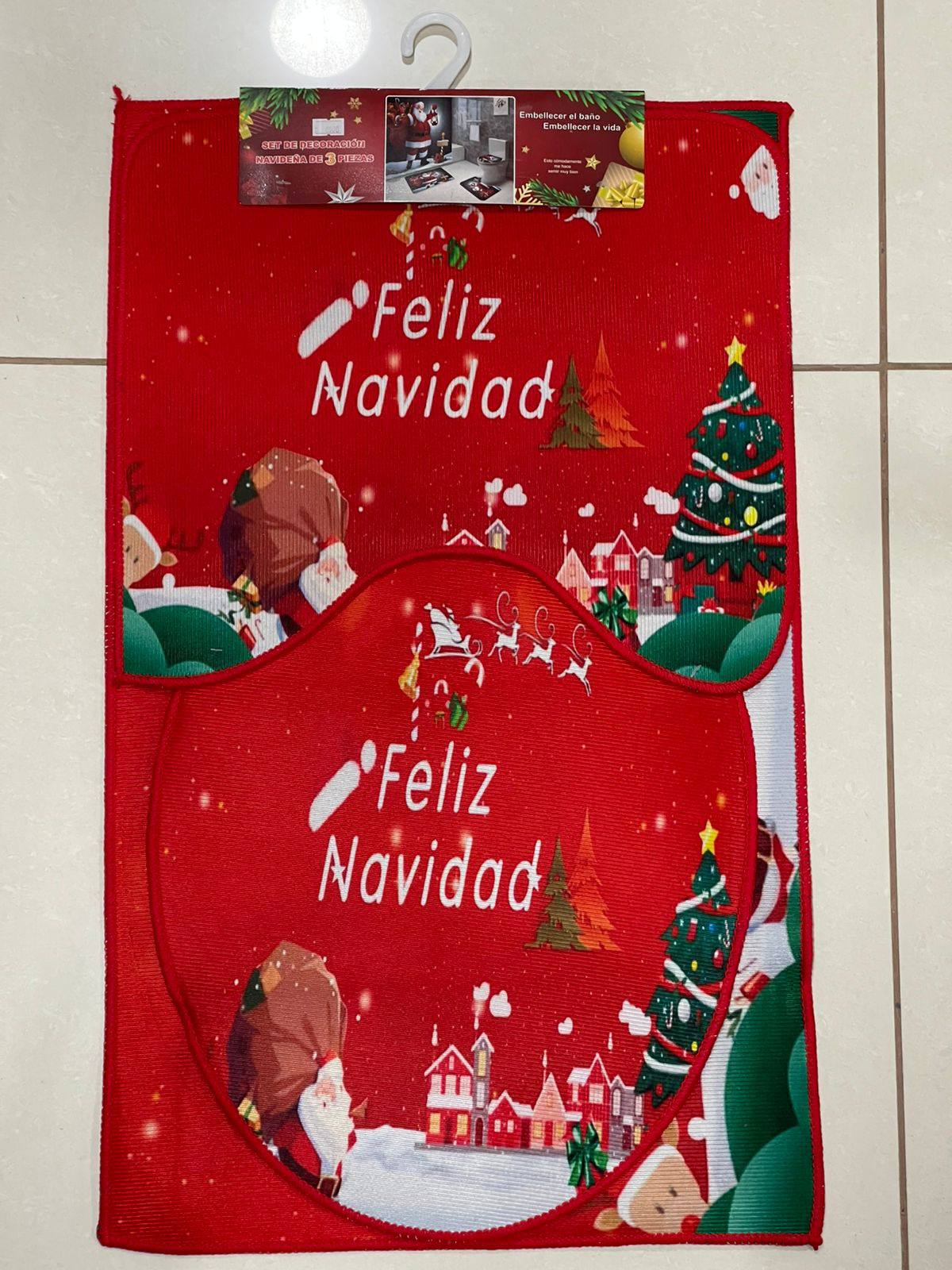Set baño navideño