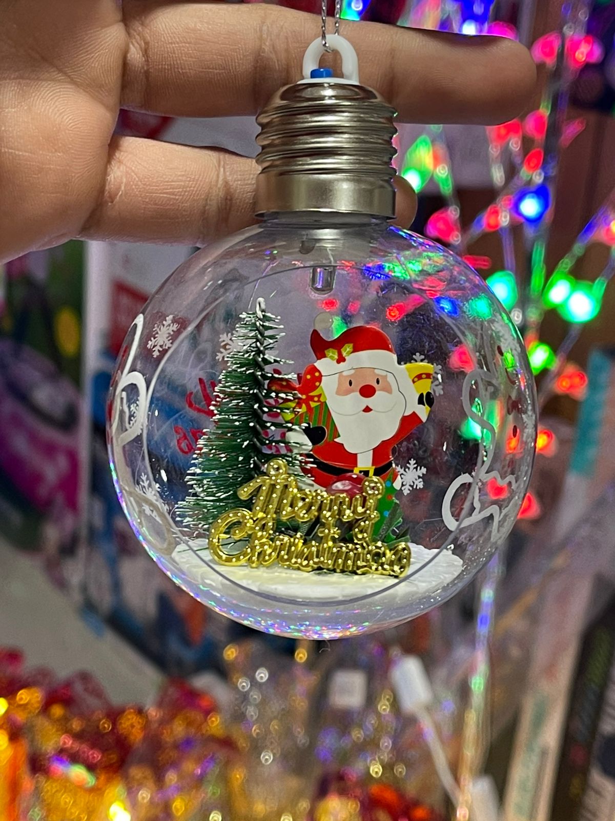 Esfera navideña luminosa