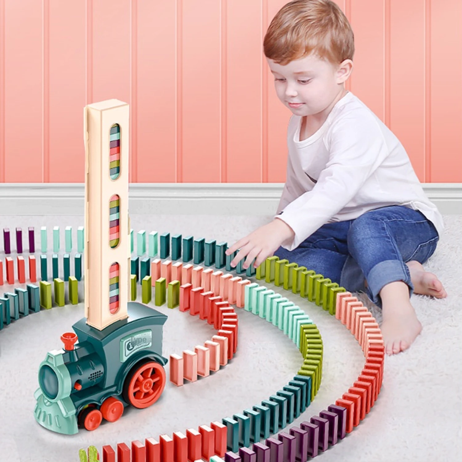 Tren de dominó automático