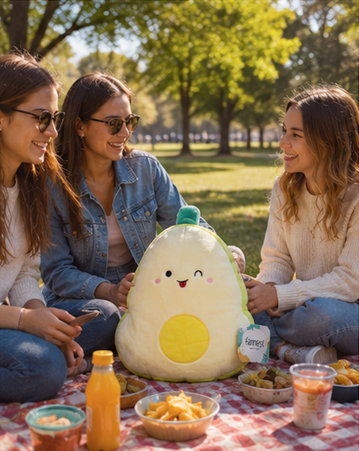 Peluche manta fruta 100x120cm Peluche de Palta