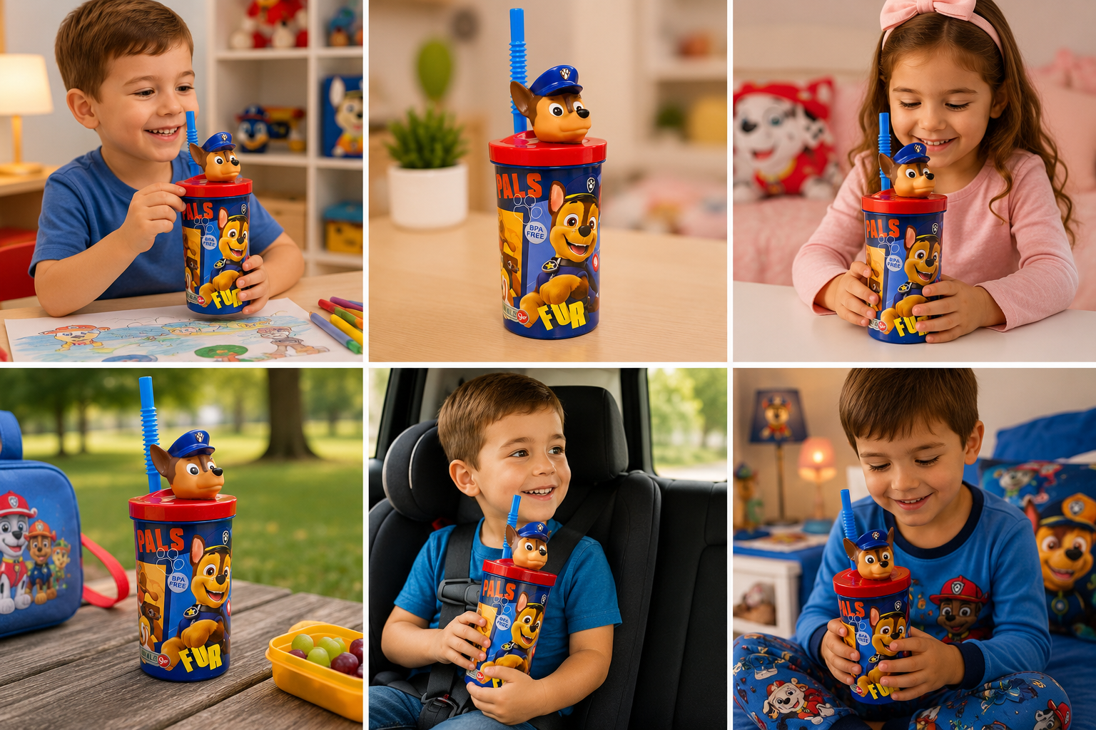 Vaso Infantil Paw Patrol Chase