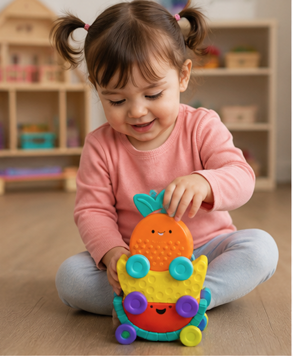 Juego sensorial carros de fruta   Juguete Zanahoria Montessori