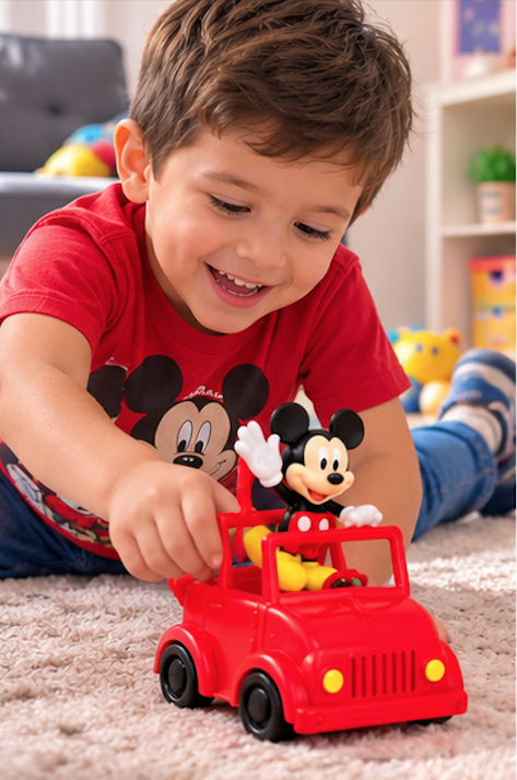 Vehículo Mickey.  Auto de Juguete Mickey Mouse