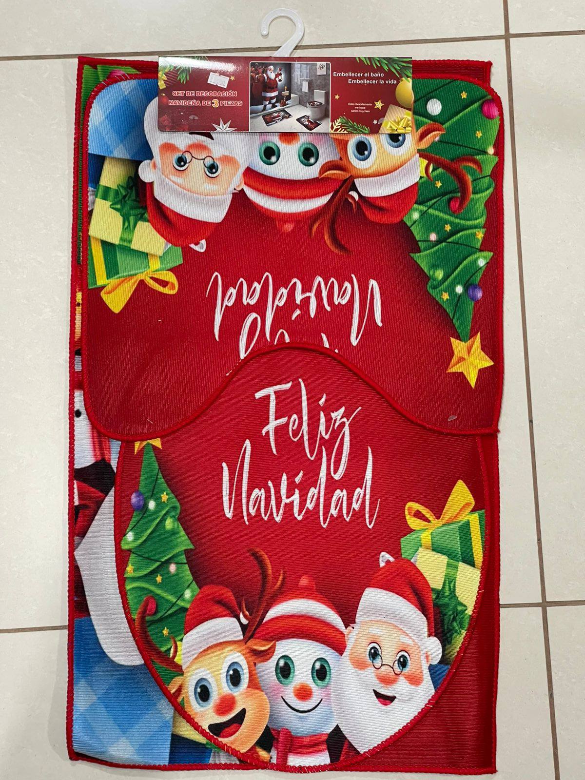 Set baño navideño