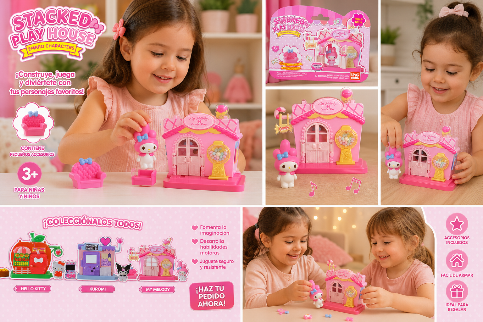 Juego casita Sanrio.  Play House My Melody