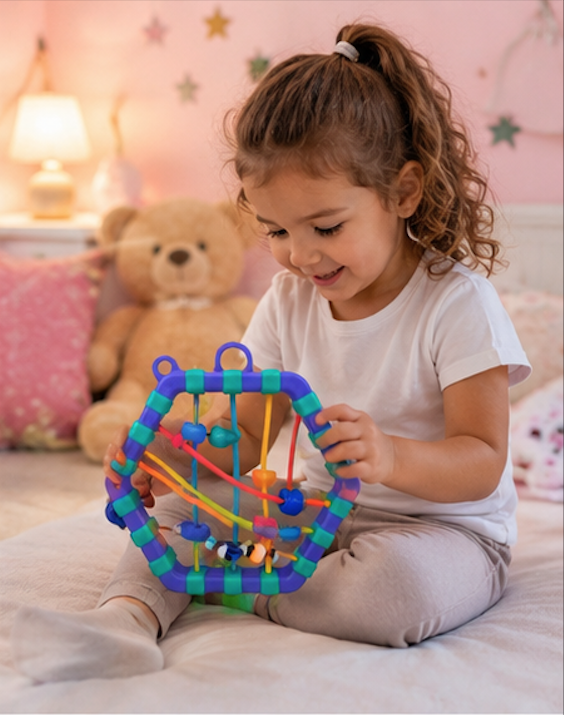 juego sensorial bandas locas Laberinto de Madera Montessori